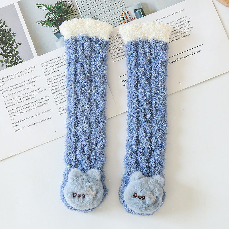 Baby Cartoon Fuzzy Warmer Socks