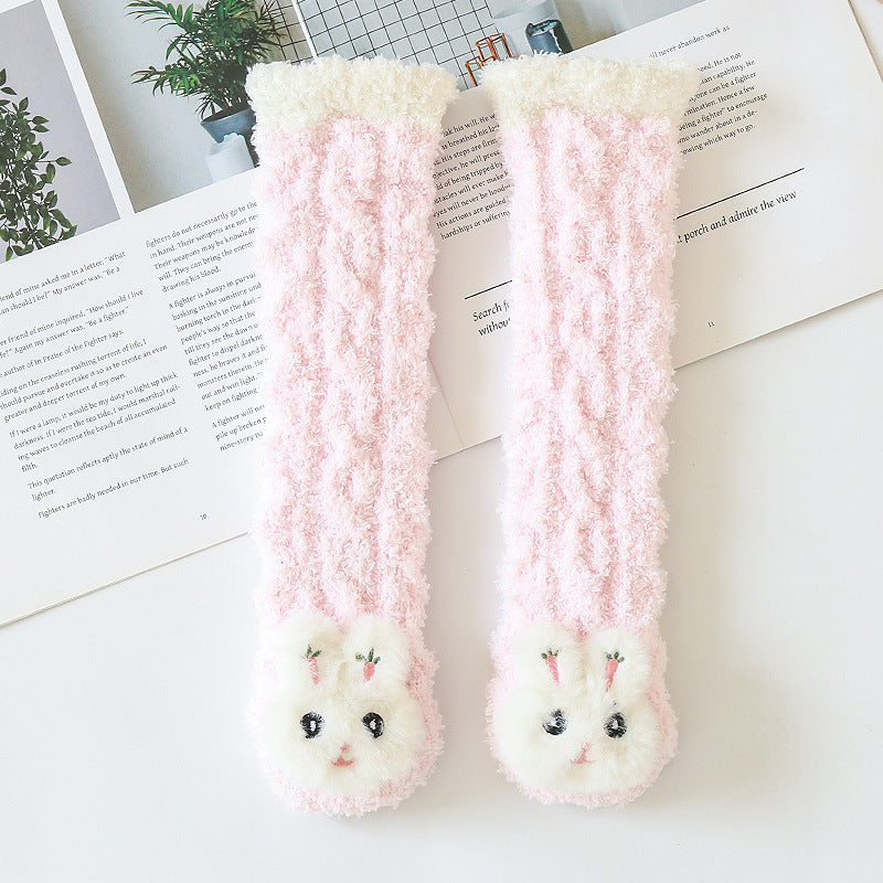 Baby Cartoon Fuzzy Warmer Socks