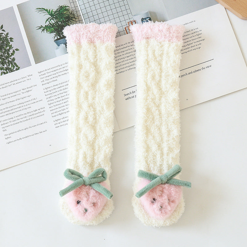 Baby Cartoon Fuzzy Warmer Socks